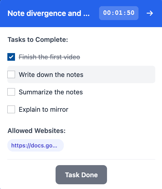 Complete Tasks